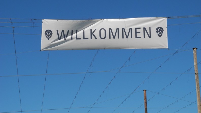Willkommensplakat